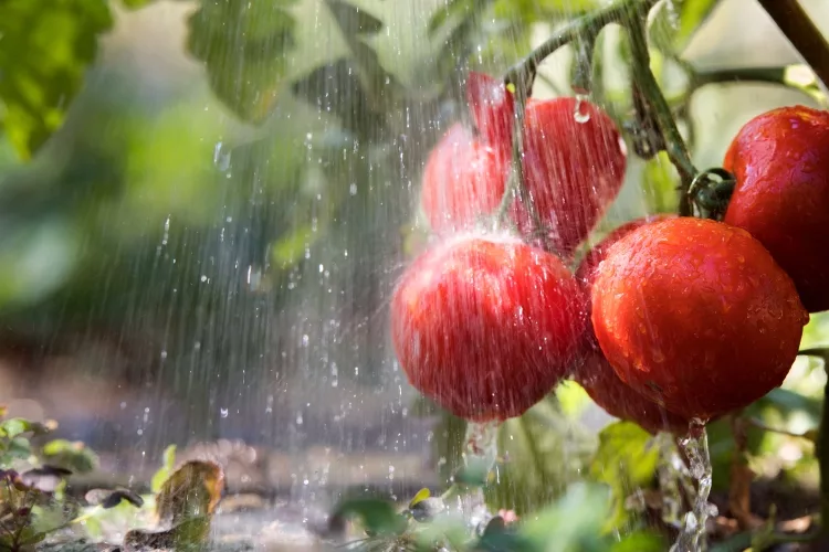 How many days a week should I water my vegetable garden?