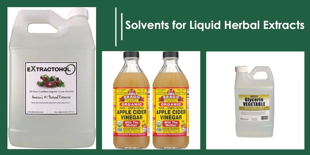 Solvents For Liquid Herbal Extracts