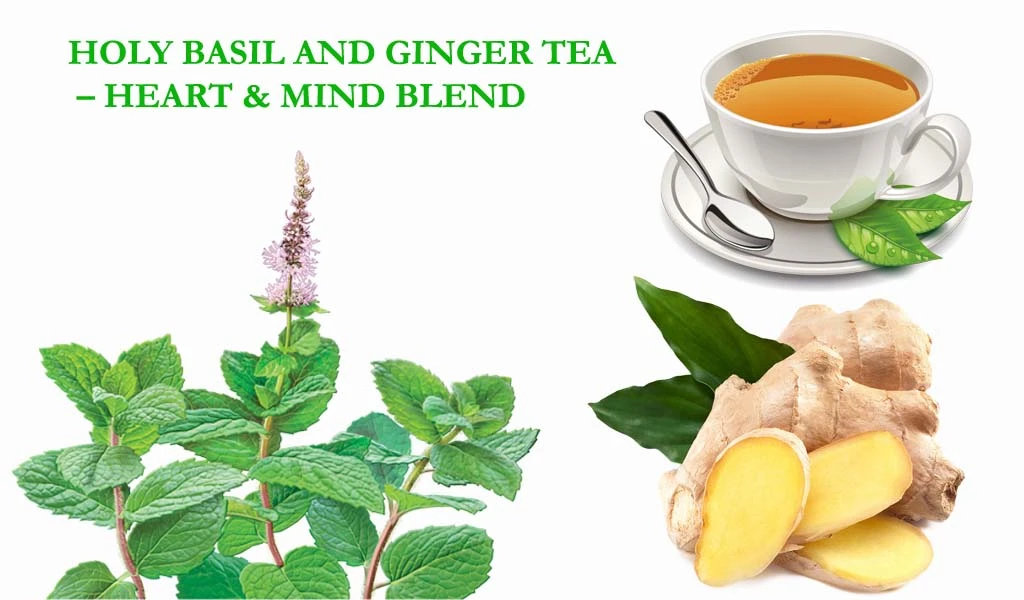 Holy Basil and Ginger Tea - Heart & Mind Blend
