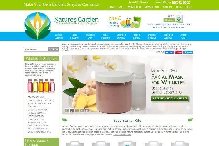 Nature's Garden WholesaleCandle