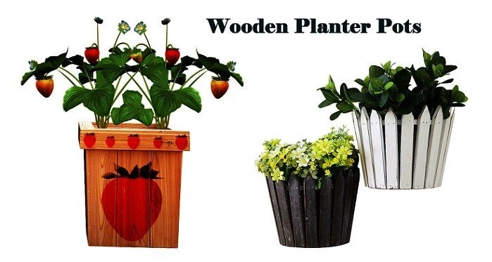 Wooden Planter Pots