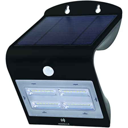 Havells solazen solar panels pir motion sensor, LED light: