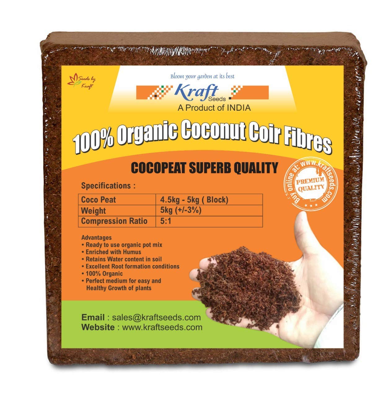 Kraft seeds agro peats/ coco peat: